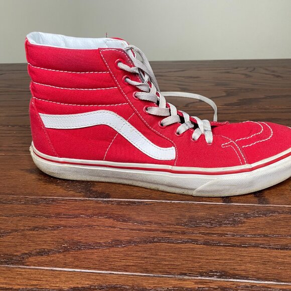Vans Sk8-Hi Classic Hi Tops Mens 11 Red - Picture 9 of 11